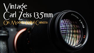 Vintage Carl Zeiss Sonnar 135mm f2.8 Review On Sony A7II - YouTube