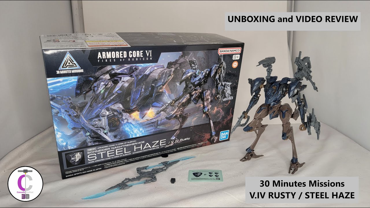Bandai Armored Core 6 30MM 02 V.IV Rusty / STEEL HAZE Unboxing and