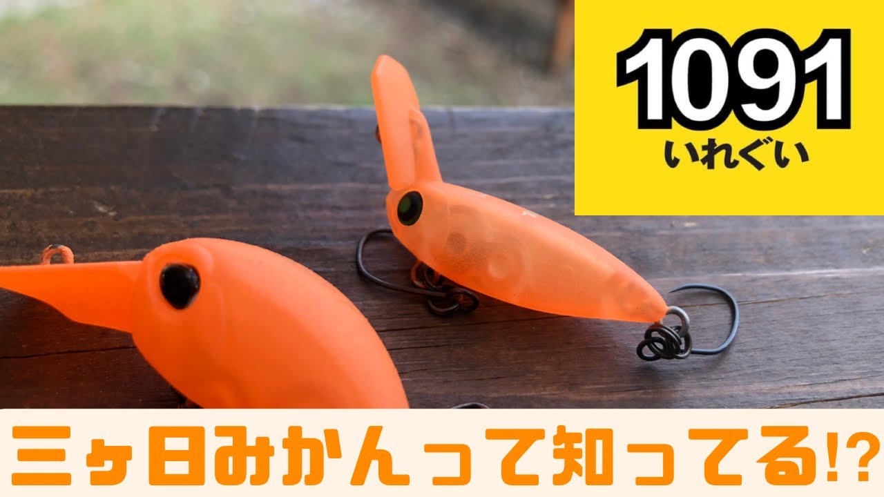 エリアトラウト爆釣カラー紹介！1091の三ヶ日みかんって知ってる