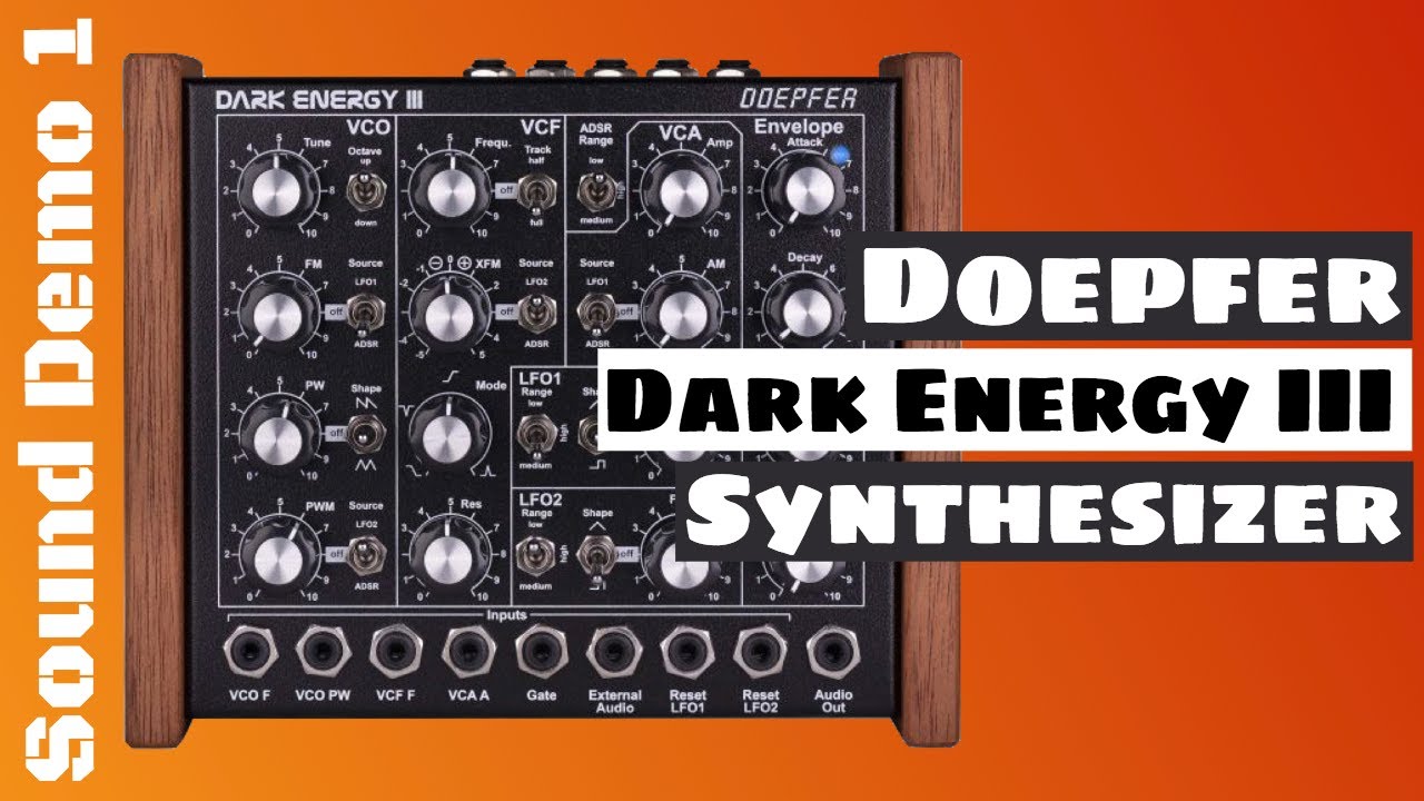 Doepfer Dark Energy III Analog Monophonic Synthesizer Patch 1