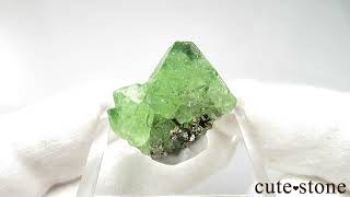 ペルー Milpo mine産 フローライト＆パイライトの原石 No.3 - cute stone -