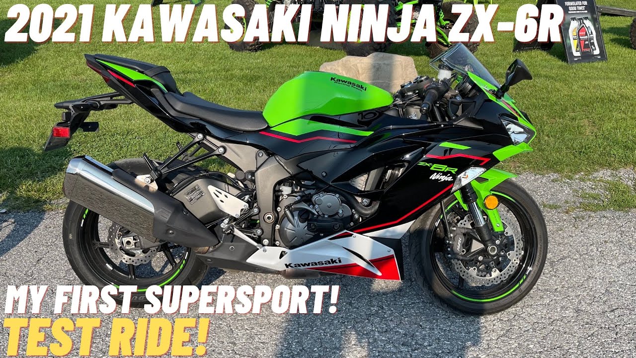 My 1st Supersport! Test Riding a 2021 Kawasaki Ninja ZX-6R - YouTube