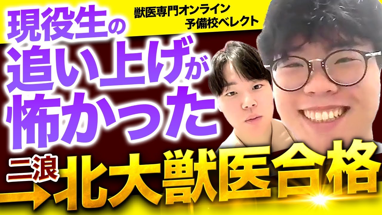 北大獣医首席合格！2浪から逆境を乗り越えた受験体験記 - YouTube