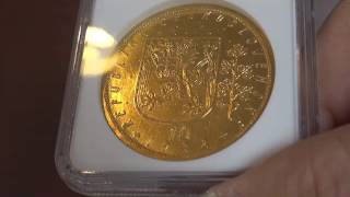 SPA掲載コイン動画あり】チェコスロバキア 1932年10ダカット NGC社MS63
