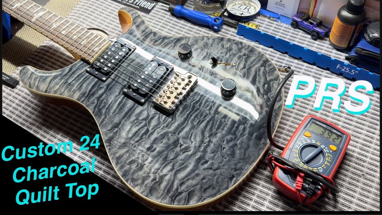 PRS SE CUSTOM 24 QUILT TOP CHARCOAL | TECH SPECS - YouTube
