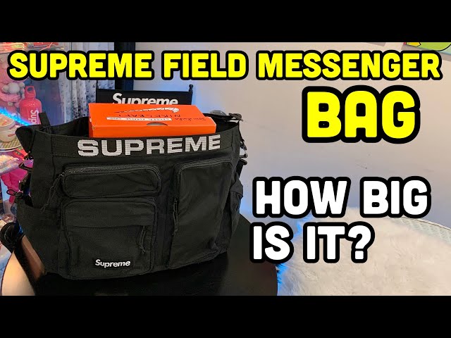SUPREME FIELD MESSENGER BAG BLACK REVIEW + ON BODY LOOK - SS23
