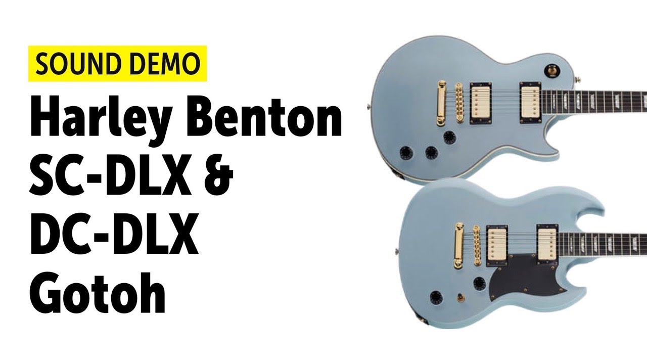 Harley Benton SC-DLX Gotoh & DC-DLX Gotoh - Sound Demo (no talking