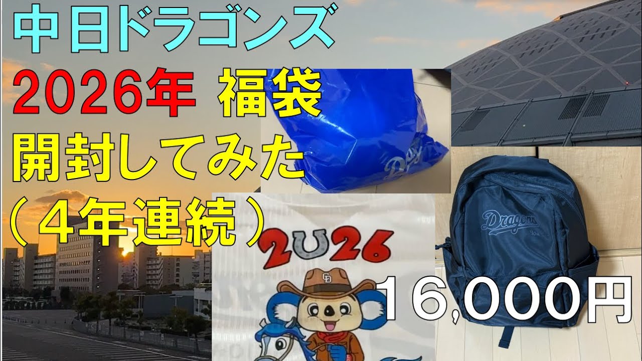 中日ドラゴンズ 福袋 2026 干支ボールなし 2026年通販限定新春福袋