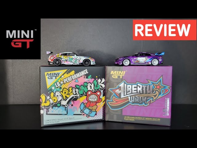 Mini GT - LBWK Nissan GT-R R35 - Kuma Graffiti & Purple Metallic
