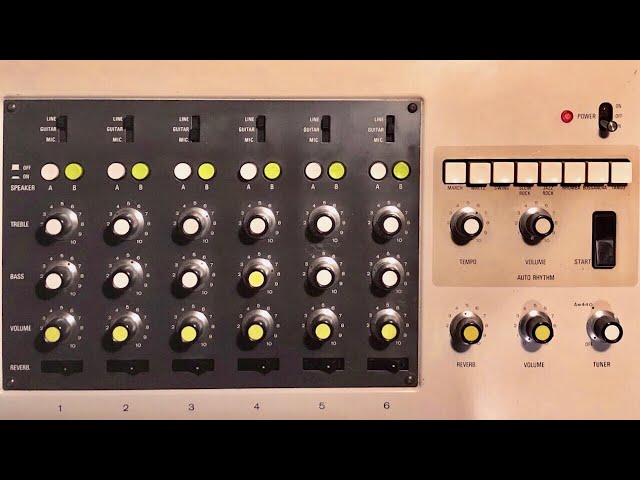 YAMAHA EM-90 Vintage Mixer & Spring Reverb & Analog Rhythm Box