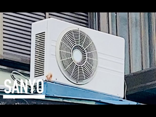 SANYO】三洋製の古い室外機 SANYO old outdoor unit - YouTube