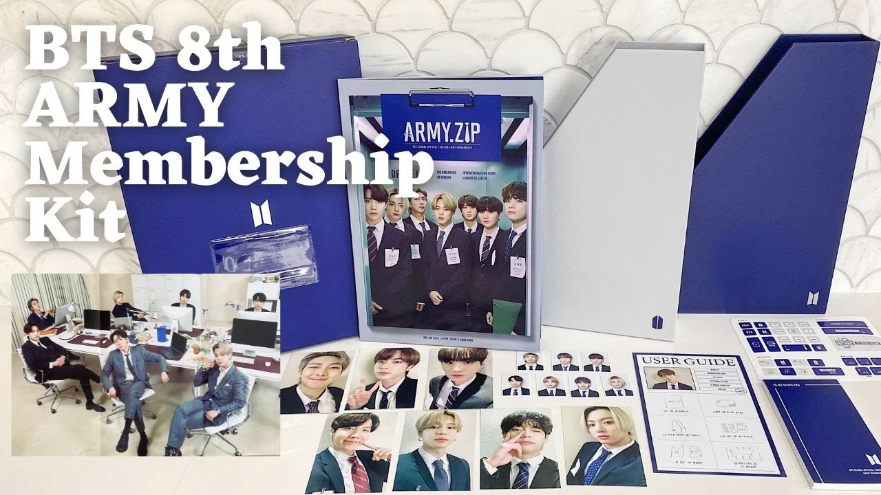 BTS 8th ARMY Membership Kit (2021/2022) UNBOXING (ASMR) - YouTube