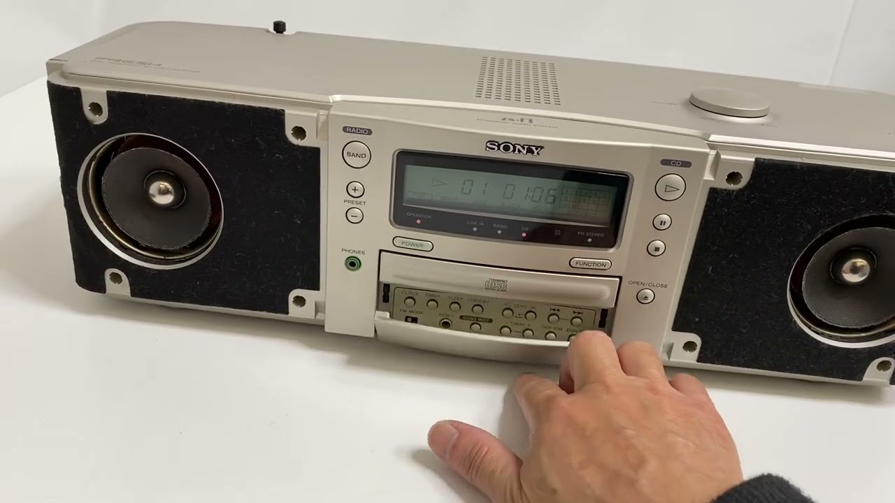 動作確認動画◇SONY ソニー パーソナルオーディオシステム ZS-F1 - YouTube