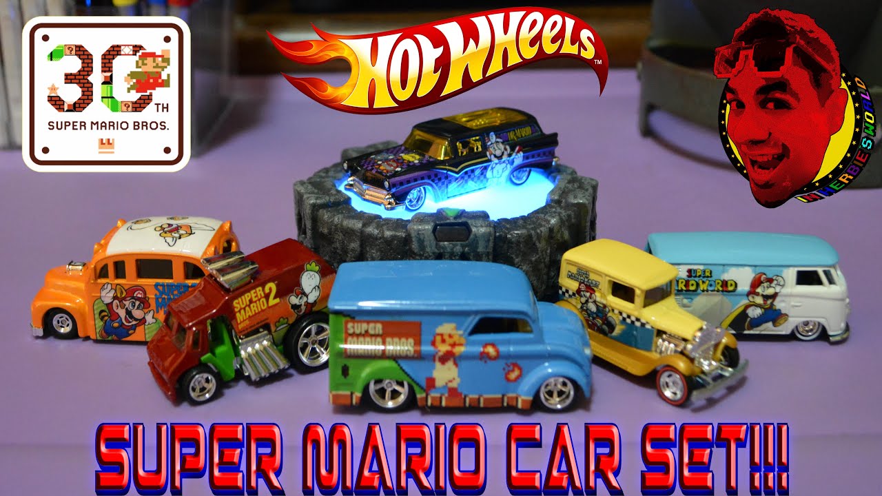 Hot Wheels- Super Mario Bros. 30th Anniversary Car Set! {6- CAR