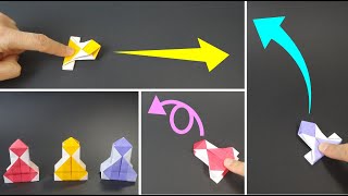 折り紙おもちゃ「トリプルロケット」Origami Toy 