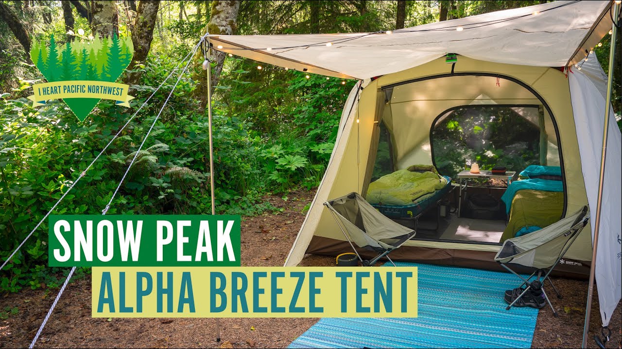 Snow Peak Alpha Breeze Tent - YouTube