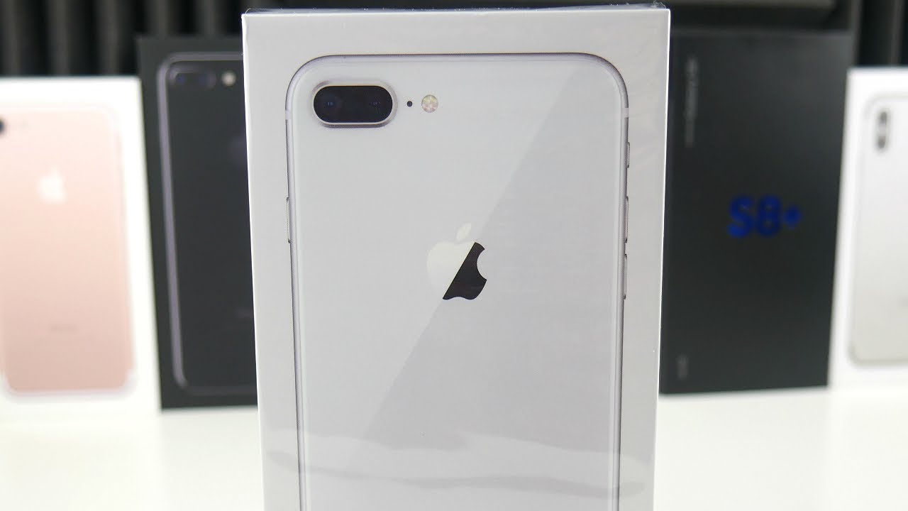 Silver iPhone 8 Plus First Look & Unboxing! - YouTube