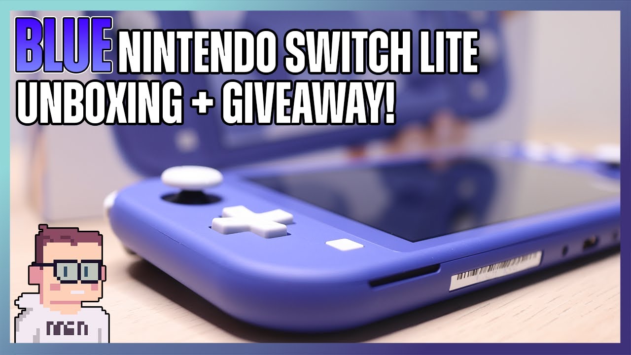 NEW Nintendo Switch Lite (BLUE) Unbox & First Impressions +