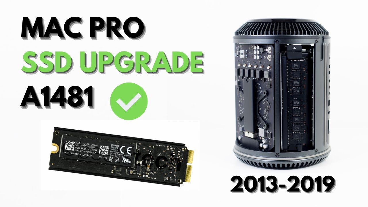 Mac Pro A1481 Solid State Disk Upgrade Replacement - YouTube