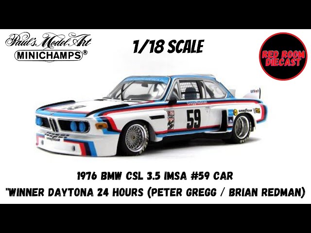 1976 BMW CSL 3.5 IMSA - By MINICHAMPS (1/18 SCALE) - YouTube