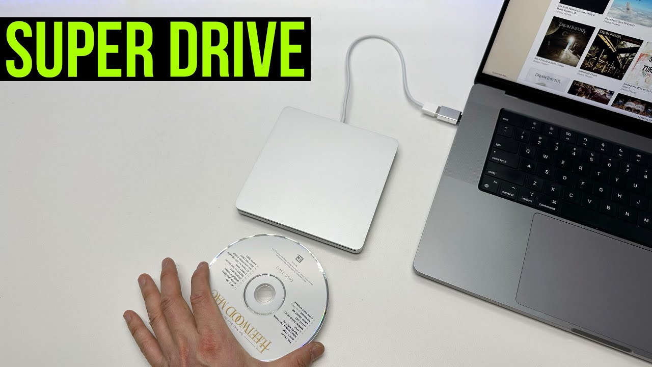 How to use the Apple SuperDrive - YouTube