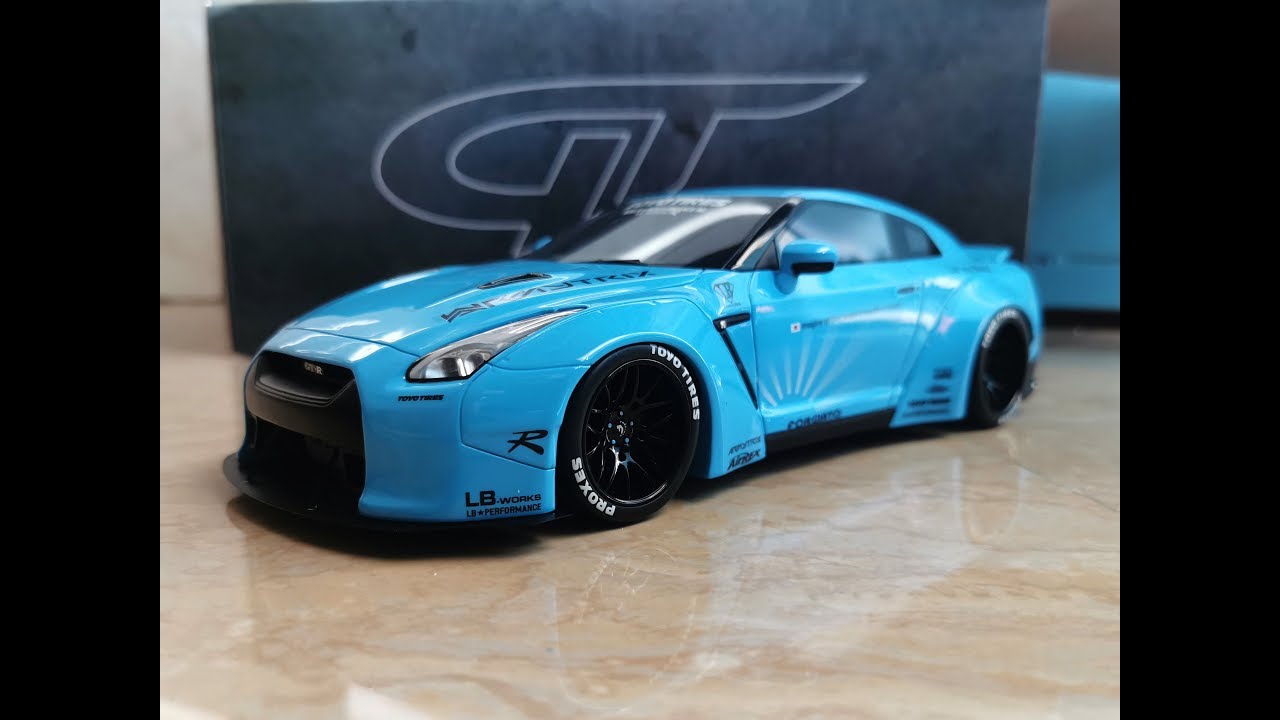 1/18 GT Spirit LB Work NIssan GTR R35 (Blue) - YouTube