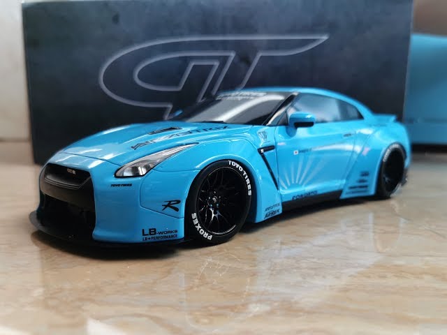 1/18 GT Spirit LB Work NIssan GTR R35 (Blue) - YouTube