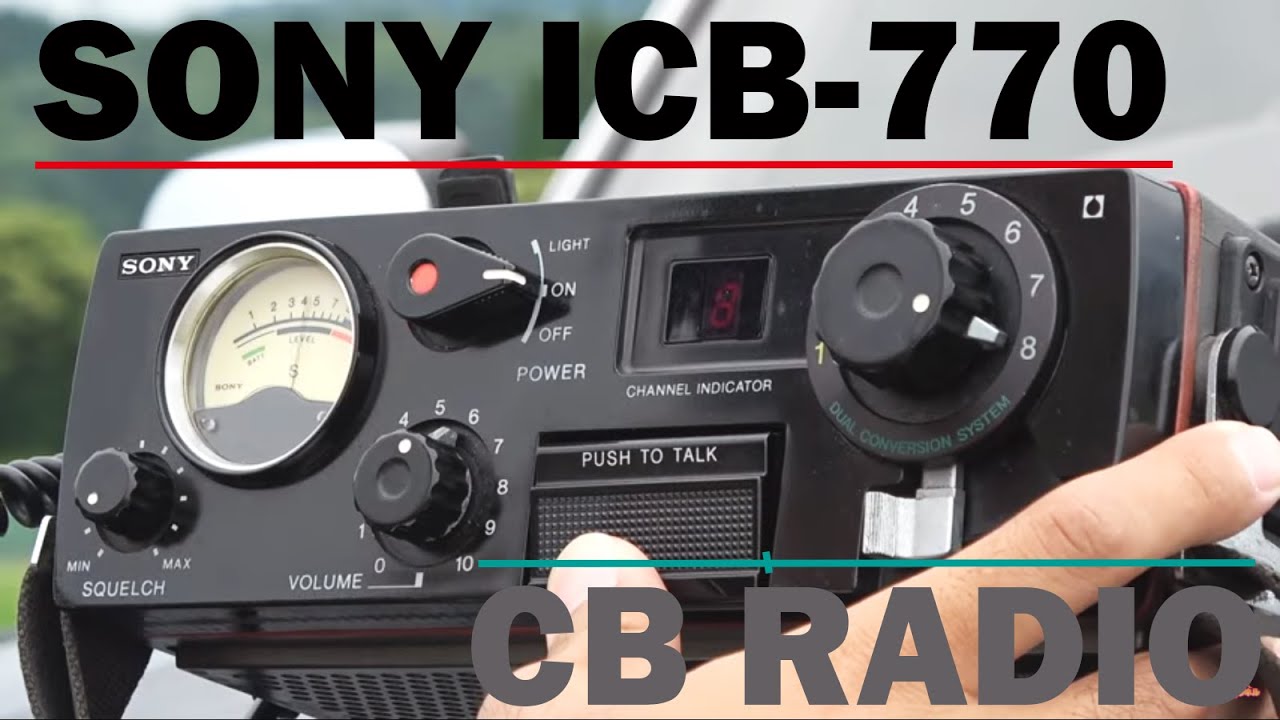 名機CB無線トランシーバー SONY ICB-770でEスポ交信 人気の理由である