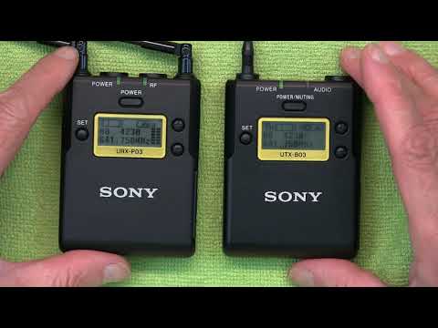 How to Set & Sync the Frequency in a Sony Wireless Microphone URX