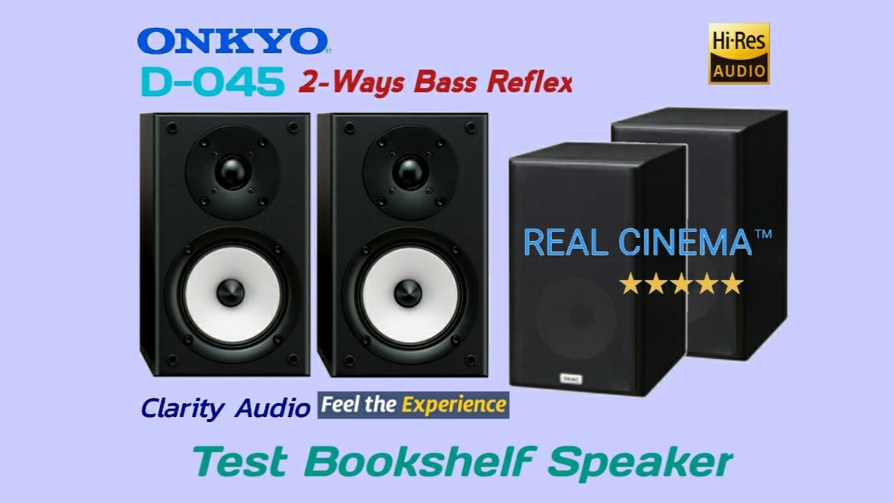 Test Bookshelf Speaker Onkyo D-045 - YouTube