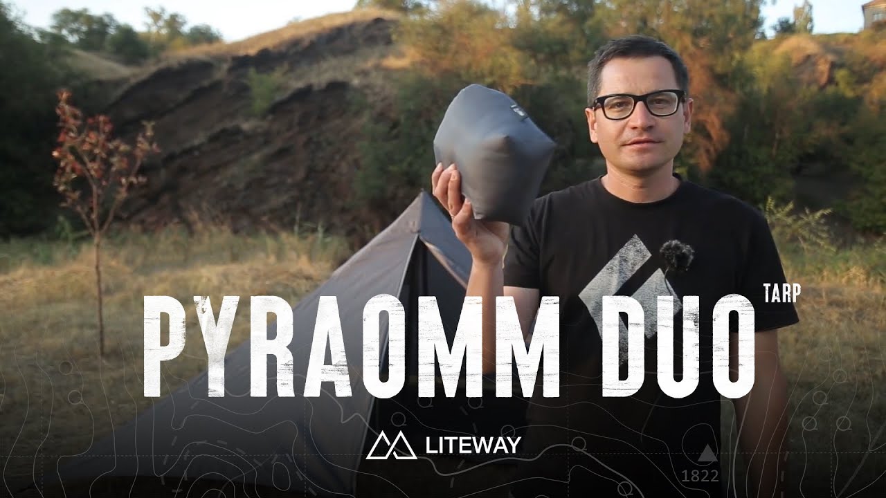 PYRAOMM DUO TARP DCF - pyramid shelter made from Dyneema