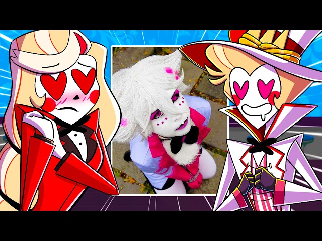 Lucifer and Charlie React to EVERY HAZBIN HOTEL COSPLAY.. - YouTube