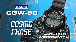 Casio Cosmo Phase CGW-50 | A vintage, retro, planetary wristwatch