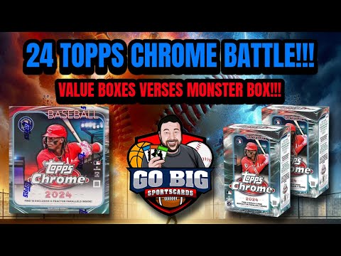 2024 Topps Chrome Baseball MONSTER BOX Showdown VS 2 Value Boxes