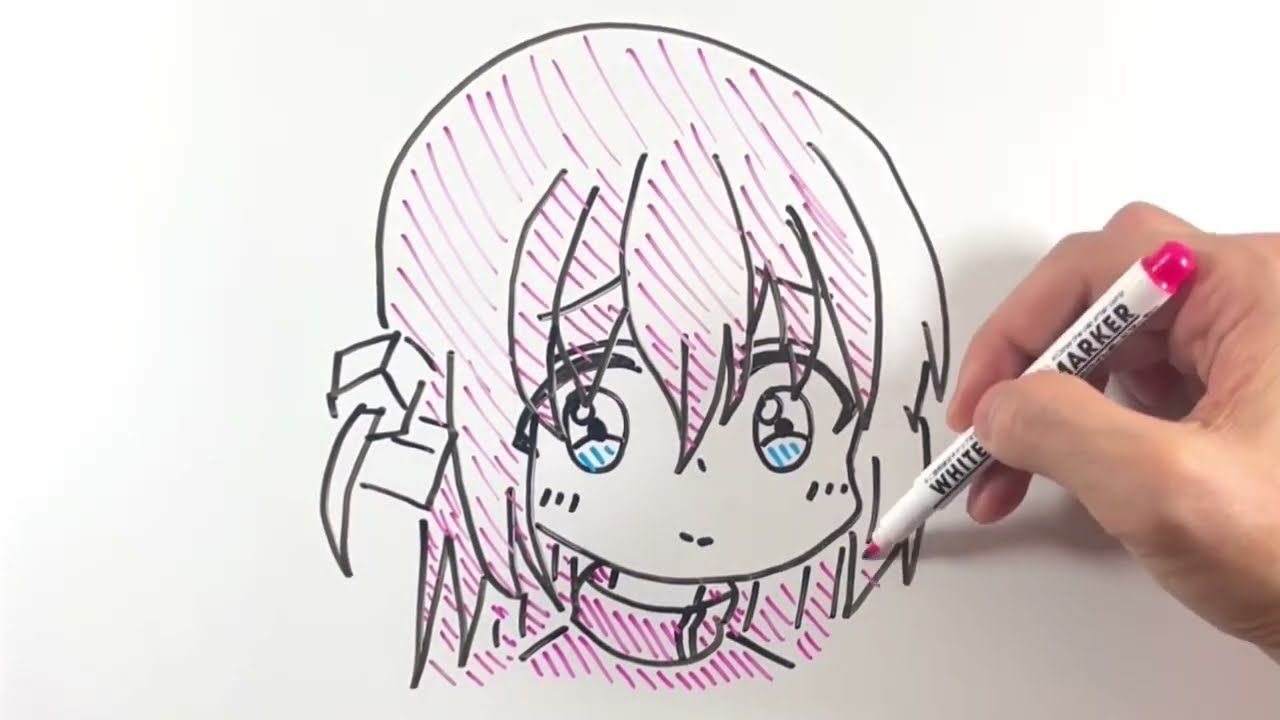 How to draw Gotoh Hitari from BocchiZlock in a slow and easy way