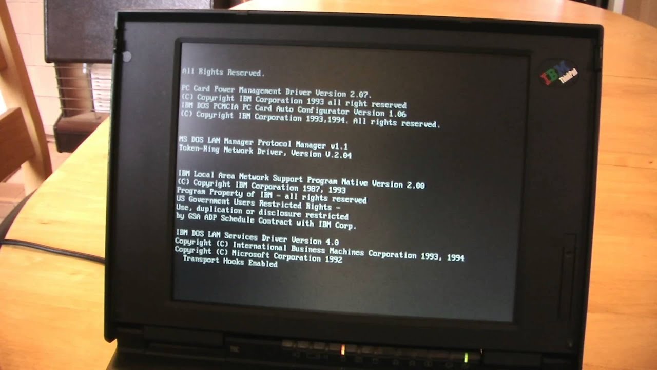 IBM ThinkPad 755C Laptop from 1994 - YouTube