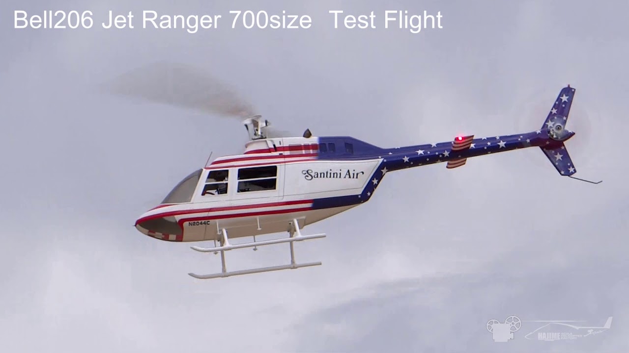 Bell206 Jet Ranger 700size Test Flight Santini Air Ernest Borgnine