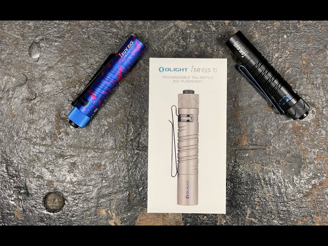 Olight i5R Eos Ti Unboxing And Review 14500 Powered Flashlight 350