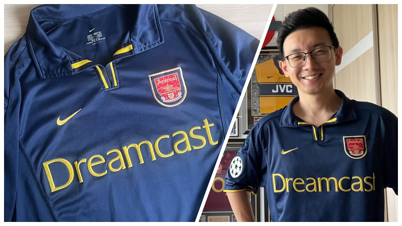 Arsenal 2000-2002 Third Kit with Dreamcast Sponsor as worn in