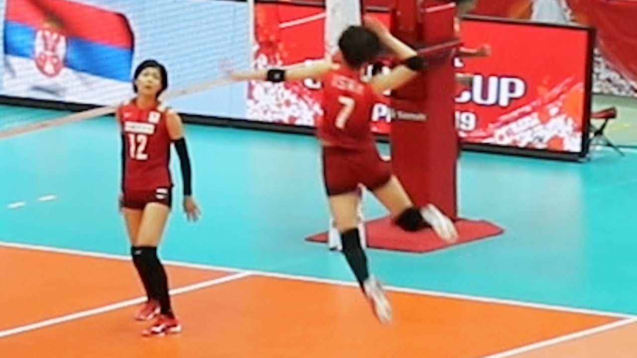 Spike Warm Up] Japan Women's National Team Slow Motion Playback