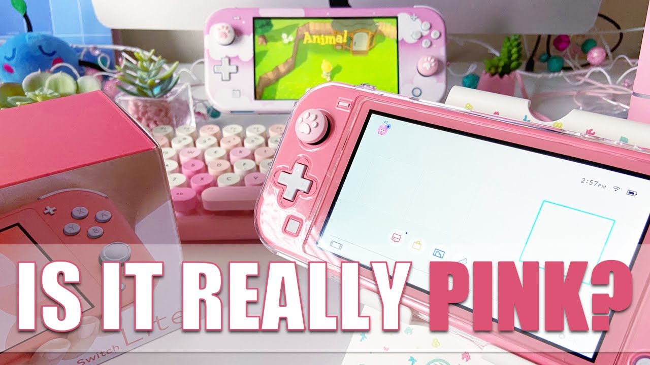 Unboxing the Coral Nintendo Switch Lite - Is It Really Pink? - YouTube