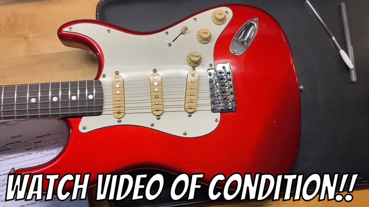 1986 Fender Stratocaster '72 Vintage Reissue ST72 55 Candy Apple