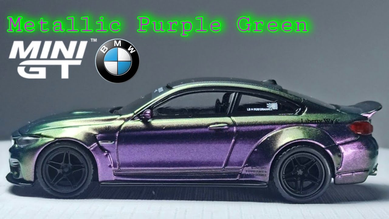 Mini GT BMW M4 LB Works Purple Green Metallic 2021 Release