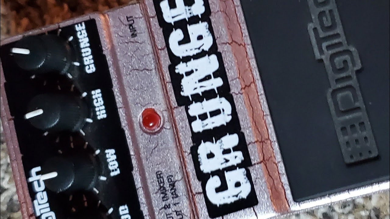 Digitech Grunge Distortion effects pedal Review and Demo. Will
