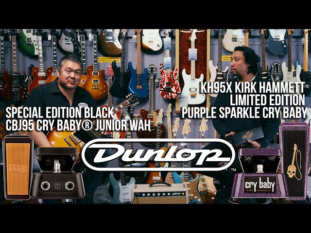 Jim Dunlop Ltd Ed Cry Baby Jr & Kirk Hammett Signature Purple