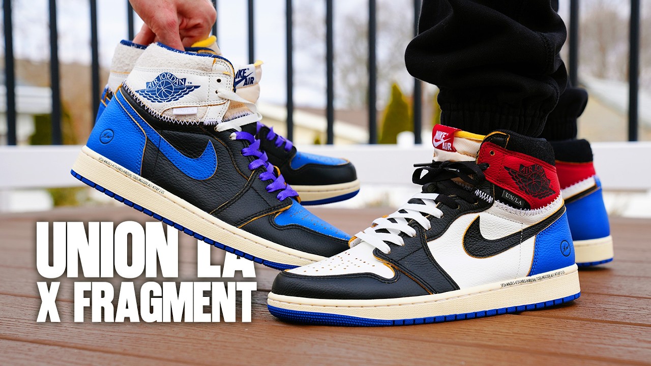Fragment x UNION LA Air Jordan 1 Varsity Red and Sport Royal