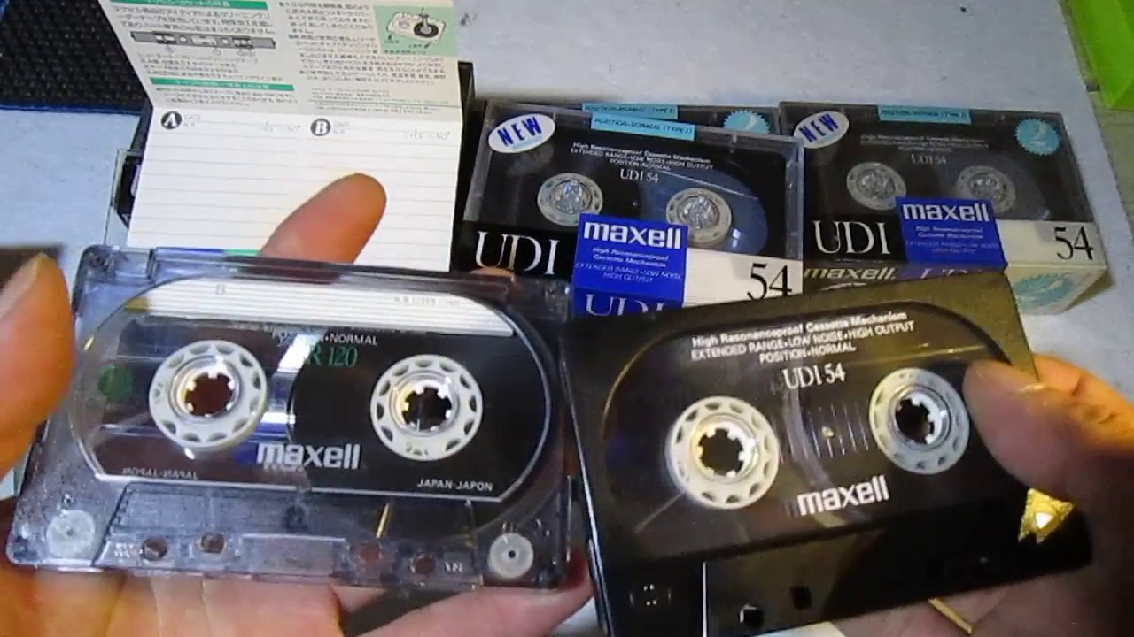 30年前の未開封のカセットテープ開封してみました。maxell UD1