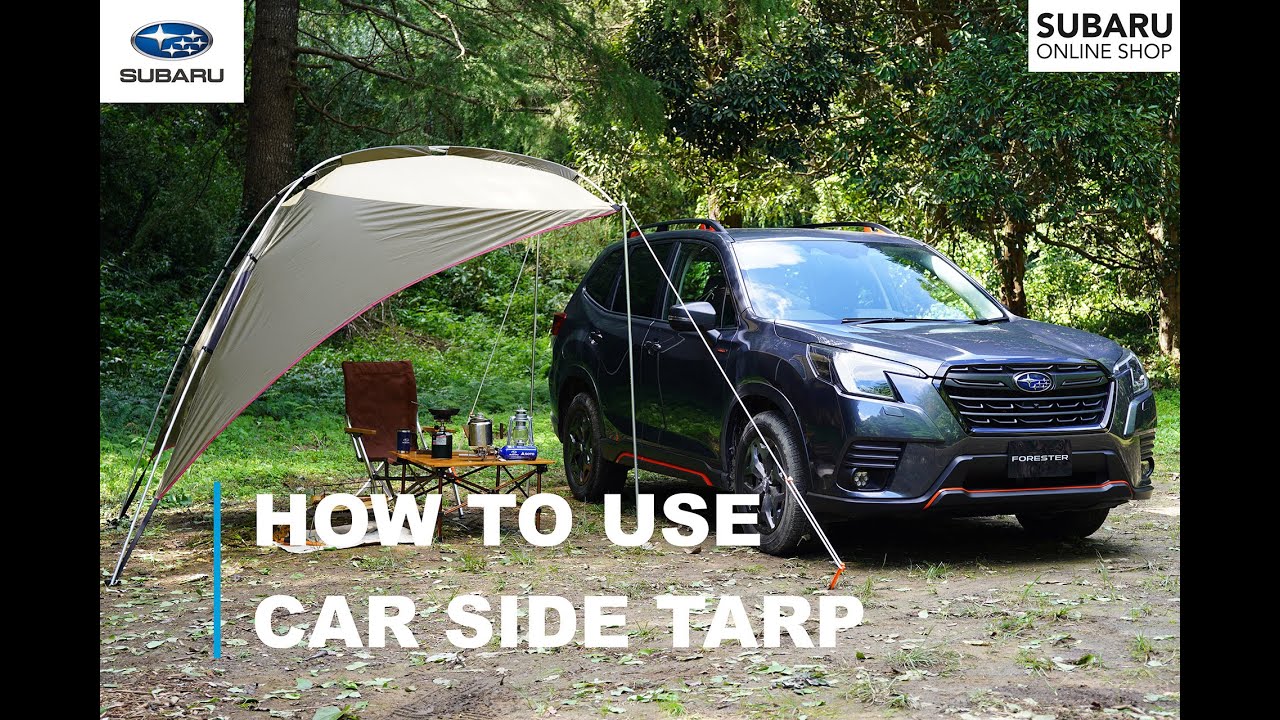 SUBARUオンラインショップ「カーサイドタープ」 - YouTube