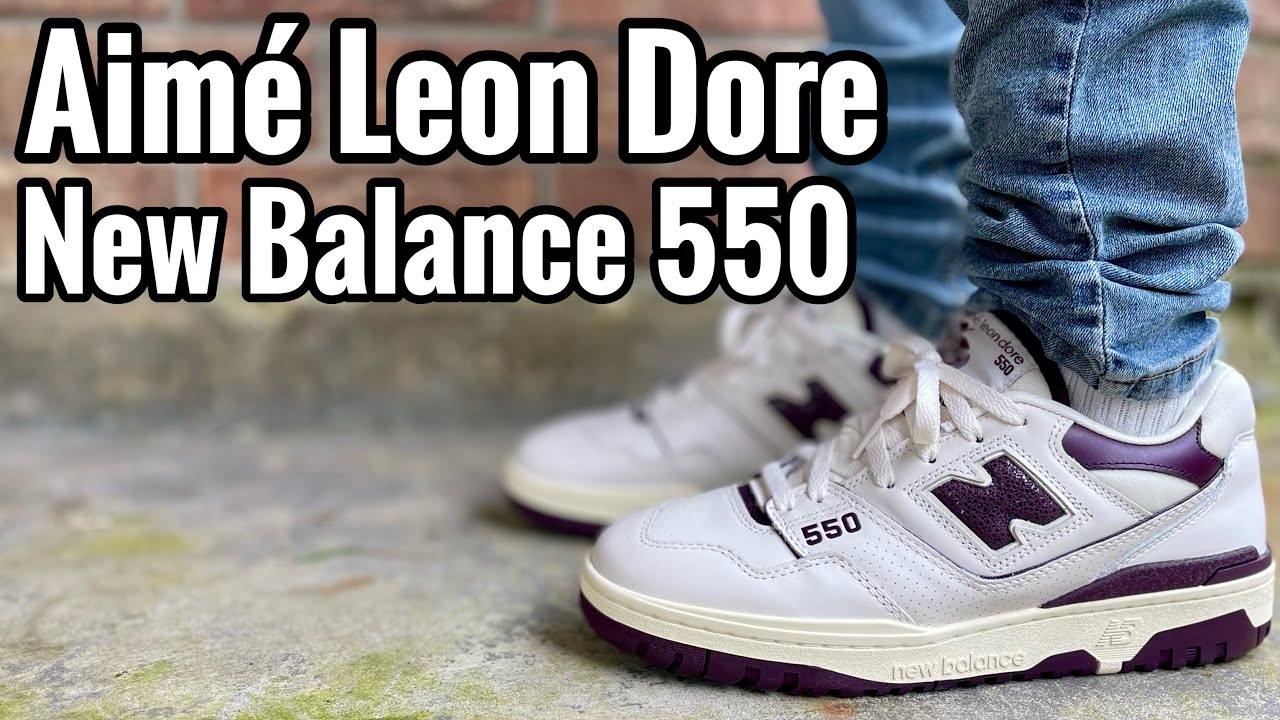 New Balance 550 x Aime Leon Dore “White and Purple” Review & On