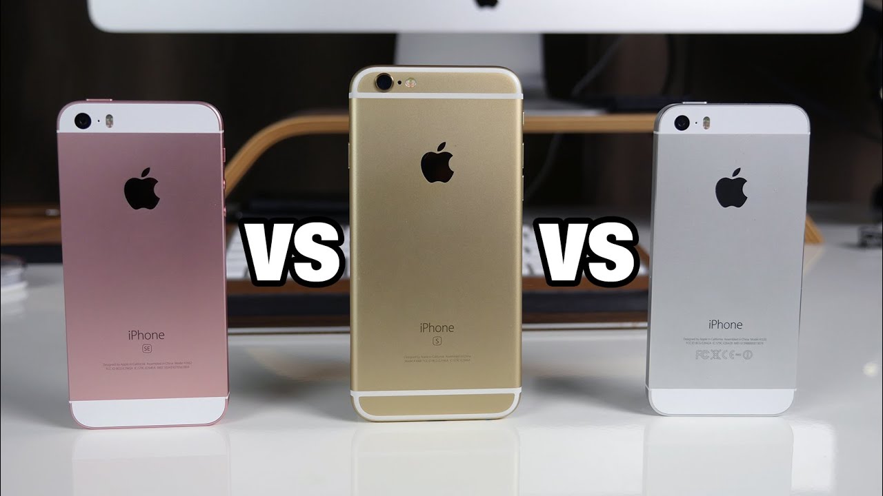 iPhone SE vs iPhone 6s vs iPhone 5s Comparison! +Unboxing! - YouTube
